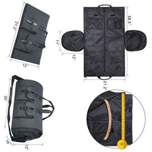 Bolsa de Viaje de Fin de Semana Plegable Impermeable con Logotipo Personalizado, Bolsa de Ropa para Trajes de <span class=keywords><strong>Hombre</strong></span>, Bolsa de Viaje de Cuero de Lujo - Product Image 1