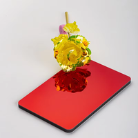 Panneau de revêtement en PET miroir GYC GP3570, résistant aux rayures, imperméable, antistatique, autocollants muraux 3D, pour scène de mariage, plafond commercial