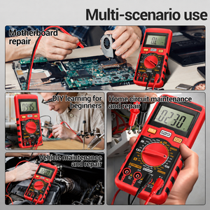 Multimètre numérique 1000V DC 750V AC 1999 points de mesure, testeur manuel de tension, courant et résistance - Product Image 5