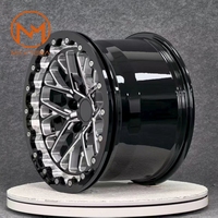 Jantes Maxtera forgées sur mesure, style Redline, pour course de dragster, avec système Beadlock, pour Mustang, Camaro, Dodge, Corvette, BMW, Supra, jantes en alliage