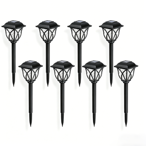 Lampes solaires LED étanches pour extérieur, décorations de jardin, décoration de jardin pour cour, patio, aménagement paysager, jardinière, allée - Product Image 1