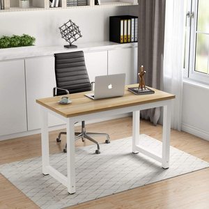 YQFOREVER Wooden Computer Office <strong>Small</strong> <strong>Desk</strong> Gaming Table Study Writing Table Modern Simple Style <strong>PC</strong> <strong>Desk</strong> with Metal Legs - Product Image 5