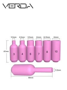 Wp17 Wp18 Wp26 TIG Hàn Ngọn Đuốc Gốm Vòi Phun Khí Ống Kính Collet Cơ Thể TIG Hàn Phụ Tùng - Product Image 4