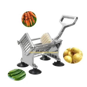 Commercial High Quality Multifunctional Grade Manual Potato Slicer French fry cutter French Fry Cutter With Suction Feet