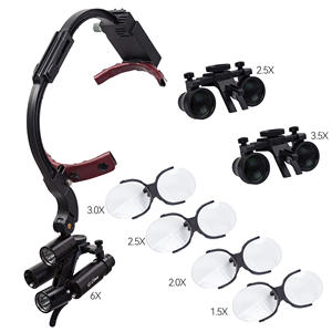 Gelişmiş ergonomik 6X 2.5X Clinical TTL diş büyütme Loupes LED ile klinik diş prosedürlerinde gelişmiş görüş için - Product Image 3