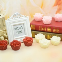 Led Rose Blume Kerze Tee licht romantische Hochzeits dekoration Party flammen lose Paraffin Wachs Tee licht Kerze