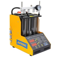 Testeur de nettoyage d'injecteurs ultrasoniques 110V/220V pour automobiles et motos, équipement d'entretien automobile pour test de jets 4 cylindres