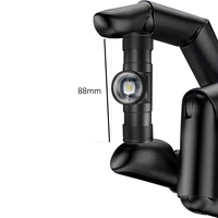 Lampe frontale Luger LED 300 lumens à gradation progressive, recharge USB TYPE-C, haute puissance, en alliage d'aluminium, avec fonction mémoire, 100 000 heures