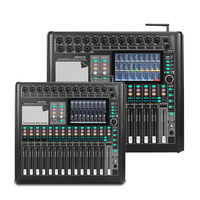 Console de mixage numérique professionnelle 16/20 canaux avec faders motorisés, écran tactile 7 pouces, système de contrôle à distance 16 DSP