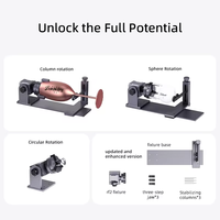 DAJA perlengkapan putar alat pengukir Laser, alat Rotary 360 etsa logam bulat M1/M4/S4/C2/A1