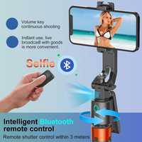 Nouveau support de caméra d'action Q13 sans fil pour smartphones Android et iOS 5.2, avec suivi du visage et contrôle gestuel, idéal pour les perches à selfie