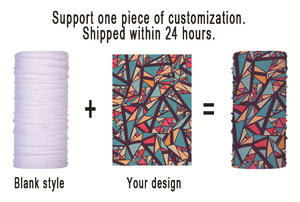 Bandana longue en coton tricoté respirant et confortable de haute qualité, personnalisable, pour le printemps, masque facial - Product Image 2