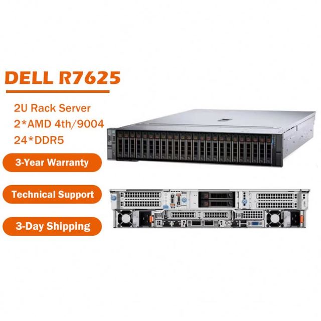 For Dell EMC PowerEdge R7625 2U Rack Server with High Performance AMD EPYC Processor and DDR5 in Stock