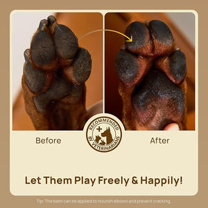 Custom Logo Natural Revitalizing Dog Paw and Nose Balm Moisturizer &amp; <strong>Soother</strong> for Dry Cracked Paws Noses <strong>Snout</strong> <strong>Soother</strong> for Dogs - Product Image 4