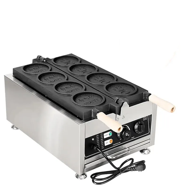 New Commerical Waffle Cone Bread Four Korea Coin Waffle Maker Machine for Other Snack Machines