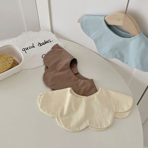 Multi einfarbige Baumwolle Baby Lätzchen saugfähig Baby Bandana Drool Lätzchen 360 rotierende Blumen form Baumwolle Lätzchen Zahnen und Sabbern - Product Image 2