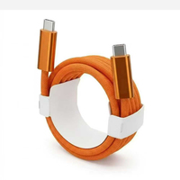Câble USB-C tressé en nylon PD 240W à charge ultra-rapide pour téléphone 18 17 16 15, coque en aluminium, 1m, pour ordinateur et imprimante