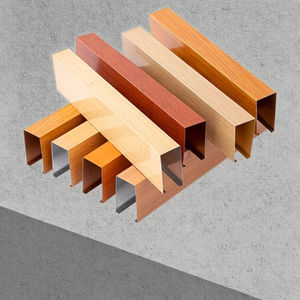 耐火クラスアルミニウム合金長方形の天井カスタムカラーホテル天井グリッド用防湿防止芸術デザイン - Product Image 5