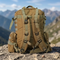 Sac à dos tactique solaire multi-poches 60W, sac de charge portable, prend en charge la charge de plusieurs appareils pour la pêche, la randonnée, les activités de plein air