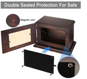 Hỏa Táng memorial urns cho Human ashes người lớn Nam Nữ bằng gỗ hình ảnh khung hộp quan tài người đàn ông phụ nữ Pet tang lễ urns - Product Image 3