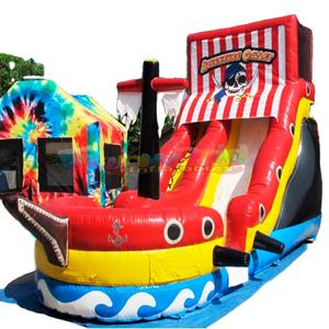 Château gonflable gonflable de conception de bateau de pirate château de saut commercial grand château gonflable à vendre - Product Image 1