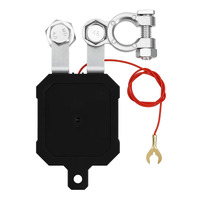 Interruptor de Desconexión de Batería de Coche de 12V con Control Remoto, Interruptor de Corte Automático con Monitor de Detección de Batería