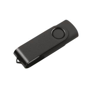 Unidad flash USB Swival negra de 32 GB con diseño giratorio para almacenamiento de datos - Product Image 3