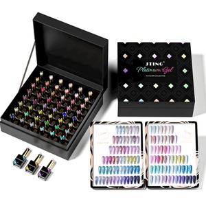 JTING Nuevo Diseño Popular, Colección de Esmalte de Gel Platino para Uñas en 48 Colores, Esmalte de Uñas de Marca Privada OEM para Suministros de Salón de Uñas - Product Image 6
