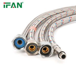 IFAN Factory Sells Aluminum Wire Braided Water <strong>Flexible</strong> Hose Faucet Connector Hose Plumbing Hoses - Product Image 2