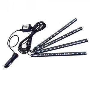 <span class=keywords><strong>ไฟ</strong></span>ตกแต่งภายในรถยนต์ LED แบบ USB เปลี่ยนสีได้ 7 สี RGB ควบคุมด้วยเสียงเท้า ตกแต่งพร้อมไฟจังหวะดนตรี - Product Image 2