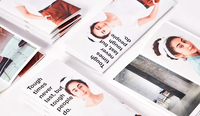 Enveloppe en papier A4 à couverture rigide, pliée, reliée à la piqûre à cheval, pour contrats, brochures d'assurance, impression personnalisée, dossier de documents