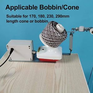 Machine à bobiner <span class=keywords><strong>automatique</strong></span> <span class=keywords><strong>électrique</strong></span> Qtools pour cônes de fil, bobineuse de laine domestique pour cônes de fil à tricoter - Product Image 4