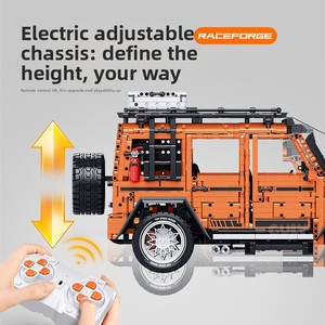 10642 Supercar 1:8 Véhicule tout-terrain G63, puzzle de montage de difficulté élevée, blocs de construction en plastique DIY, modèle SUV, jouet pour garçons - Product Image 3