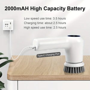 Nettoyeur de douche électrique rechargeable à 4 têtes pour salle de bain, baignoire murale et toilettes - Product Image 3