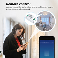 Interrupteur intelligent sans fil SIXWGH Zigbee 2 Gang avec clavier de commande tactile pour éclairage intelligent Alexa Google Assistant Google