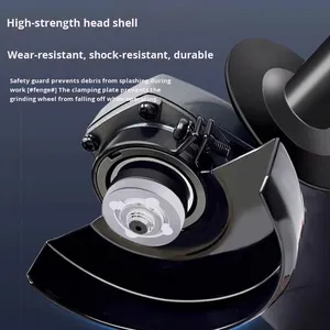 Máy mài góc không dây không chổi than, cấp công nghiệp, pin Lithium 2000mAh, 10000 vòng/phút, đa chức năng, đánh bóng, cắt - Product Image 4