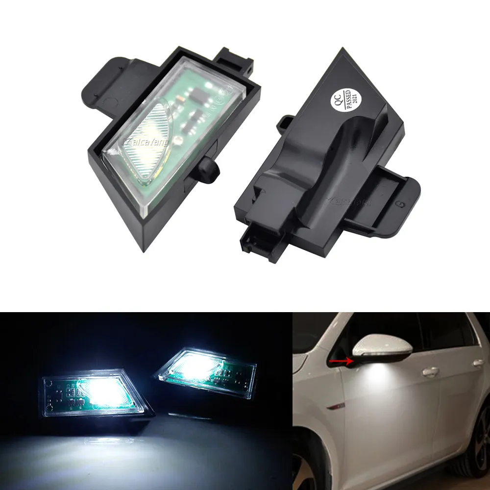 car side under mirror lamps LED Puddle Light for VW Golf 7 VII variant Sportsvan Touran II all track Canbus