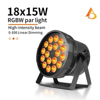 AICPOSE Projecteur LED Par 18x15W DMX512 Professionnel Personnalisable pour Intérieur, Idéal pour les Organisateurs d'Événements