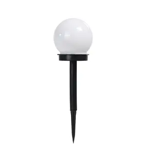 Outdoor Waterproof Led Solar Garden Round Ball Light For Yard Patio Walkway Pathway Landscape In-Ground Spike Lamp