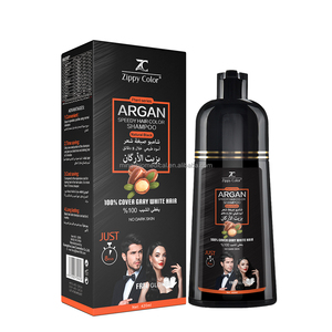 Shampoo Nero Permanente alle Erbe Personalizzato Senza <span class=keywords><strong>Ammoniaca</strong></span> Copre i Capelli Grigi e Favorisce la Crescita dei Capelli - Product Image 3