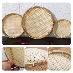 Panier en bambou fait main DFL 13cm 15cm 22cm 26cm 30cm, tissé naturellement pour le séchage du thé et la décoration intérieure - Product Image 2