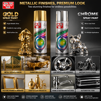Peinture en aérosol chromée, finition métallique pour pièces automobiles, roues, métal et décoration DIY