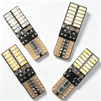 Feux arrière LED Falconsight T10, feux de recul super lumineux 5W, ampoule de recul pour voiture, rouge ambre T10 4014 24SMD