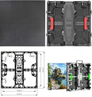 Mur vidéo LED sans fil VORTEX pour location de toile de fond de banquet, import de fichiers multimédias, résistant à l'humidité, pour écran LED de mariage