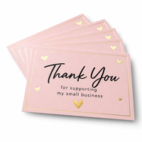 Carte de visite personnalisée écologique rose en carton couché pour soutenir les petites entreprises, impression numérique gaufrée de qualité supérieure