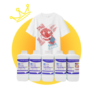 1000ml nước dựa trên màu trắng dtf mực Pet phim sắc tố mực t Áo sơ mi mực in - Product Image 1