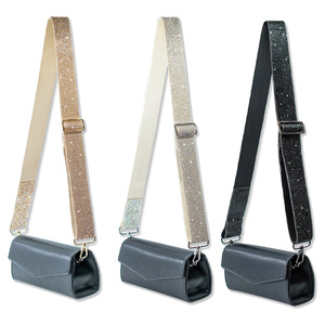 REWIN Sac à main de luxe <span class=keywords><strong>en</strong></span> diamant étincelant, ceinture d'épaule de remplacement, bandoulière réglable personnalisée, sangle de sac <span class=keywords><strong>en</strong></span> strass pour femmes, sacs à main - Product Image 5