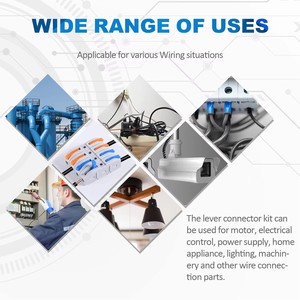 Conectores de Palanca para Cables, Kit de Empalme Eléctrico de Conexión Rápida para Terminales Compactos <span class=keywords><strong>en</strong></span> Línea - 28-12 AWG, 1 Entrada 1 Salida - Product Image 4