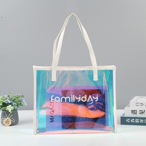 Bolsa de Compras de PVC Transparente de Gran Capacidad, Ecológica, con Diseño de Logotipo Personalizado - Product Image 4