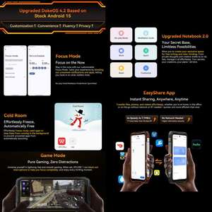 Prix d'usine Blackview <span class=keywords><strong>XPLORE</strong></span> 1 16 Go + 512 Go 6,78 pouces Android 15 Dimensity 7050 MT8791V/HZA Octa Core 5G OTG NFC Smartphone - Product Image 4